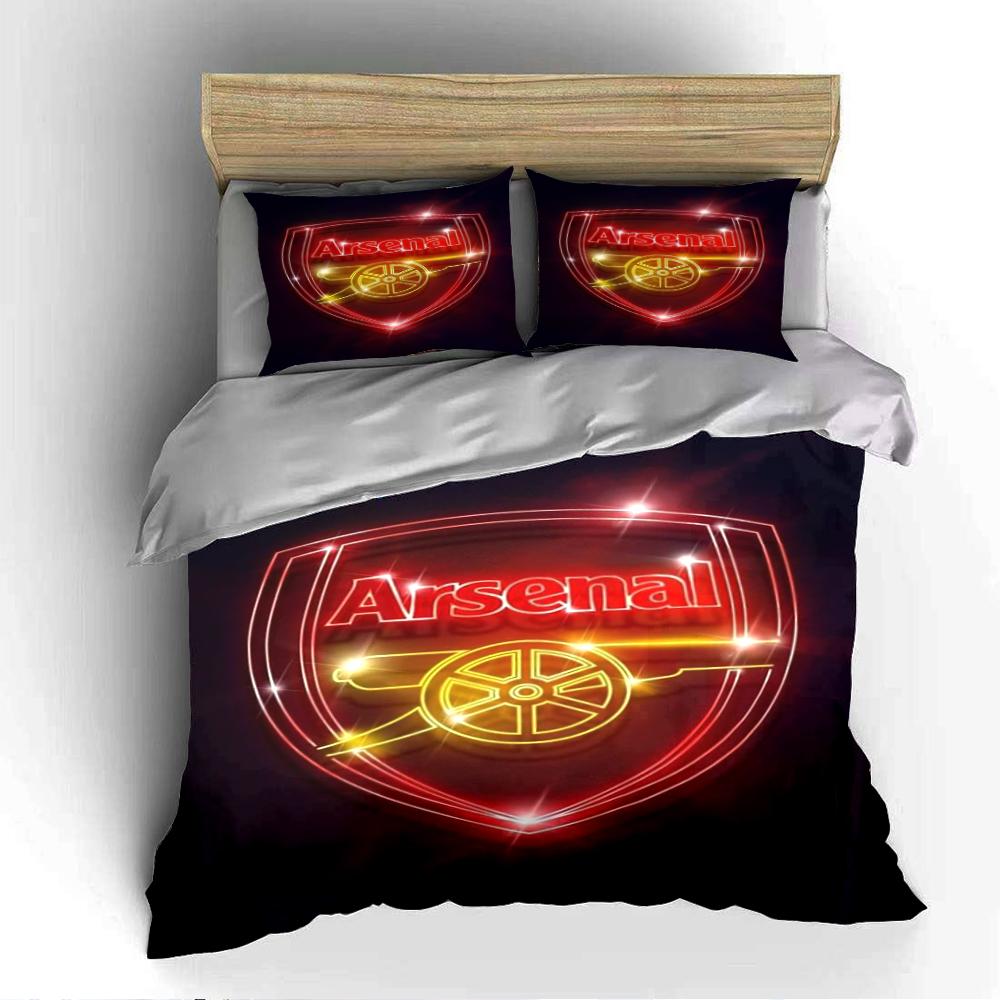 Arsenal Logo Bedding Set Bedding set (1 duvet cover, 2 pillowcases, duvet not included)