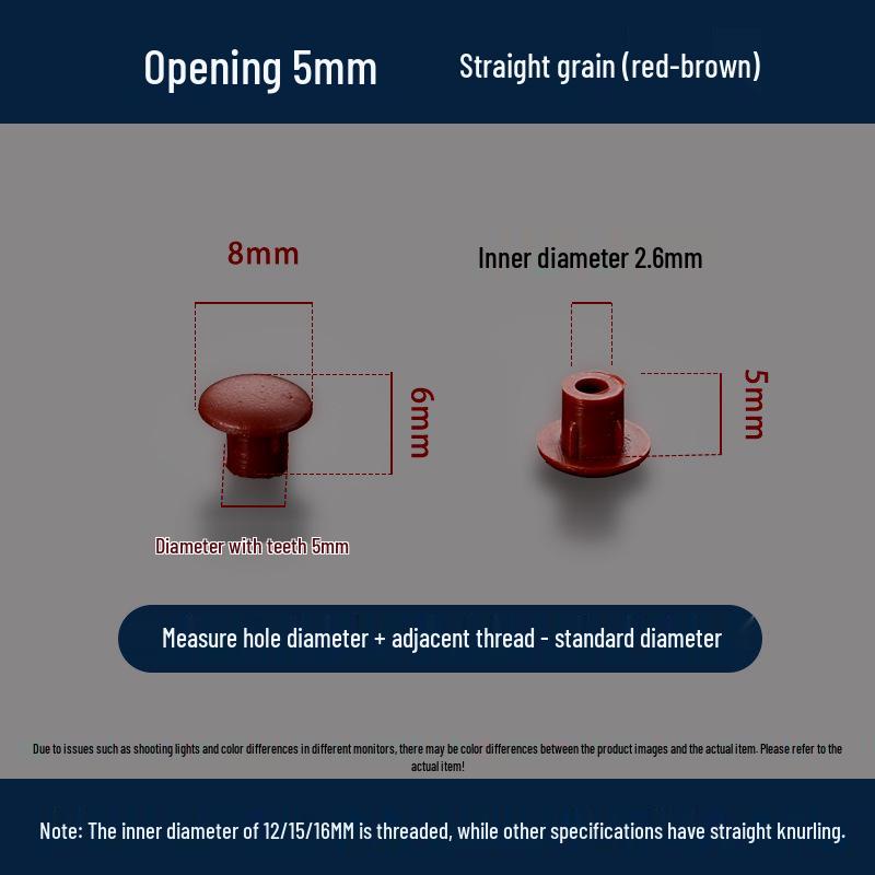 Универсальная круглая декоративная пластиковая заглушка для мебельных петель и отверстий под винты