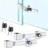 Sliding Glass Door Lock With Key, Showcase With Chrome Finish, Security Slide Case, Proof Safety Cabinet Glass Doors Lock