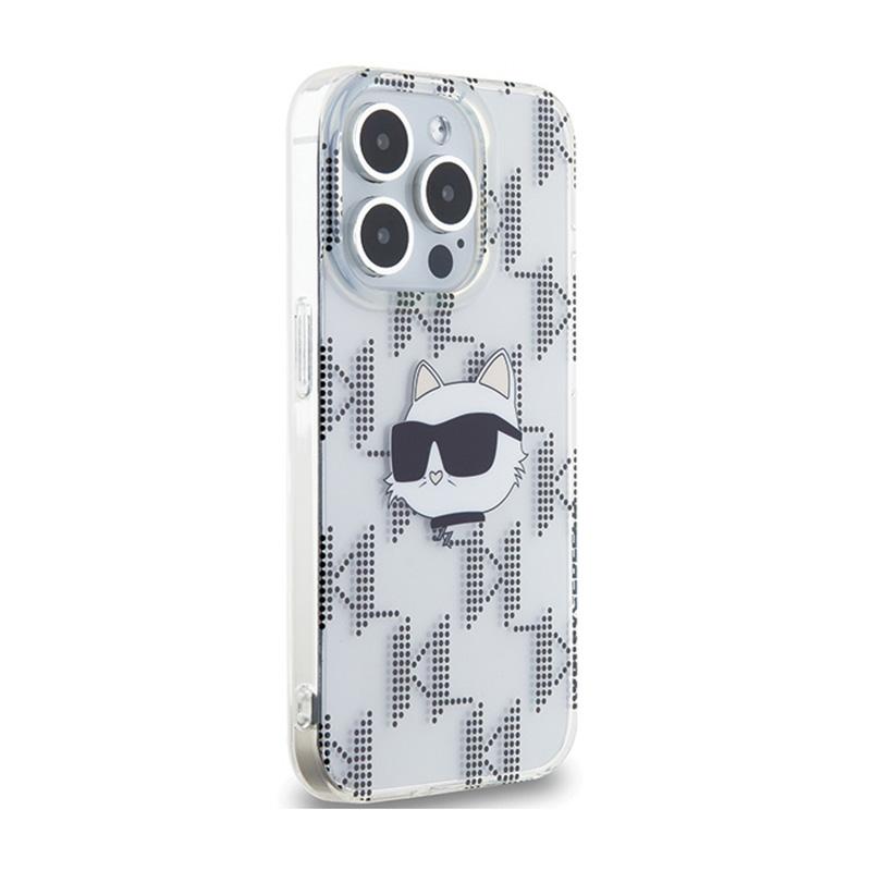 Karl Lagerfeld Iml Choupette Head & Monogram - Etui Iphone 15 Pro Max (Przezroczysty)