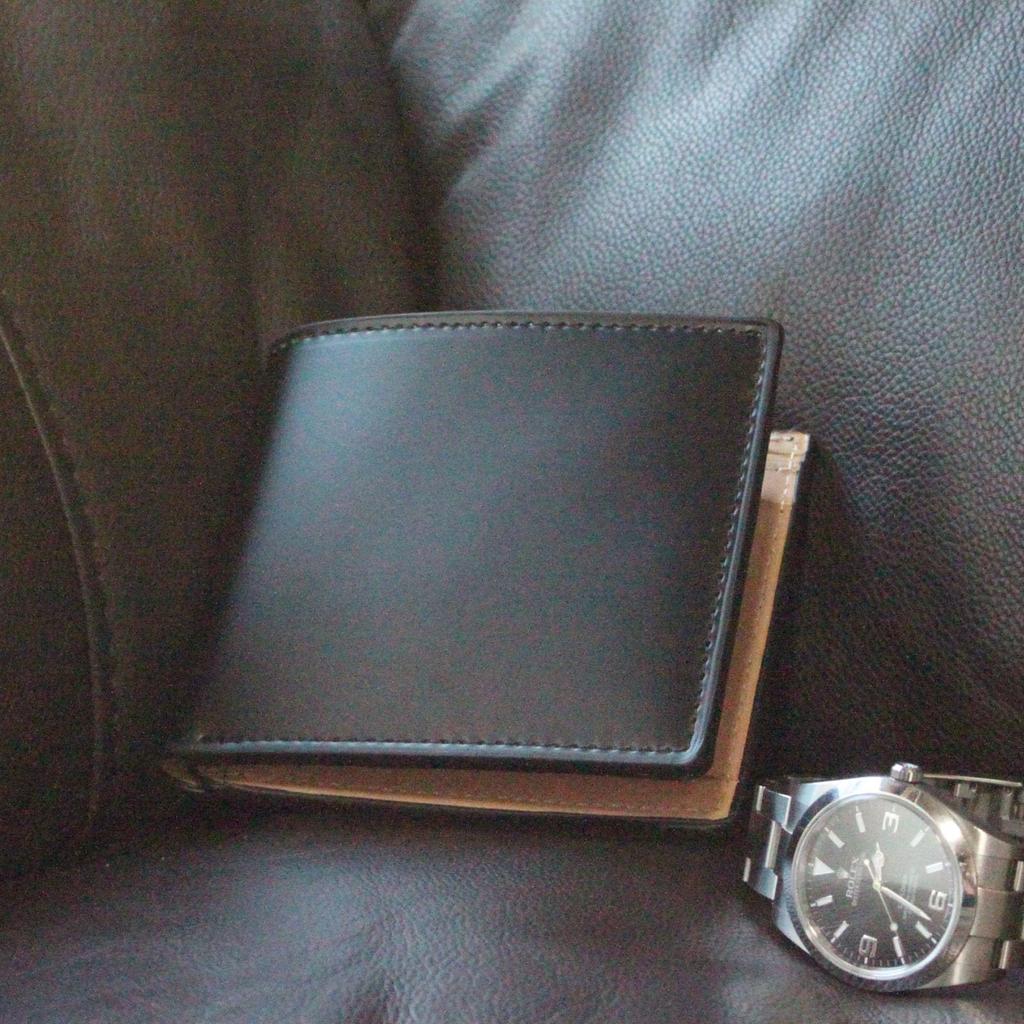 Кошелек Bercute Black Bifold, Натуральная кожа лошади, Короткий кошелек для мужчин и женщин, С карманом для монет, Тонкий, Складной, Ультратонкий, Мини, Компактный,