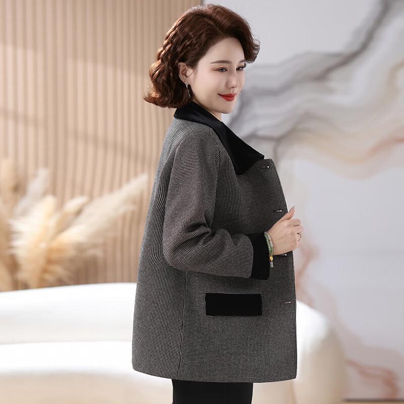 Женская клетчатая пэчворк повседневная куртка на весну-осень