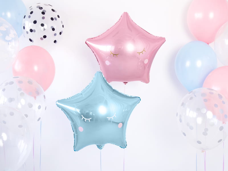 Star Foil Balloon, Light Pink, 48Cm