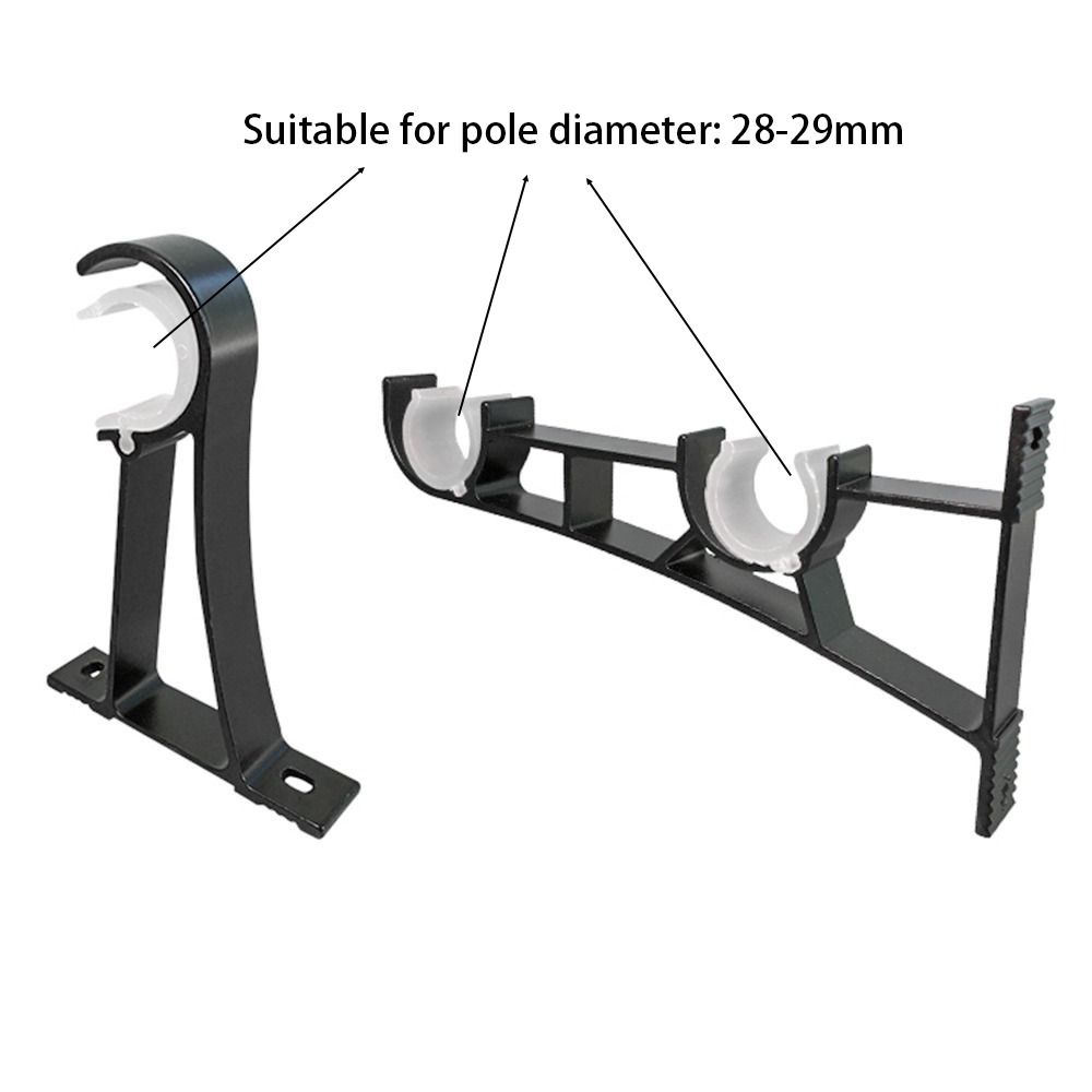 1 шт. одинарный двойной крючок для вешалки фиксирующий зажим для штанги опорный зажим новый кронштейн для карниза для штор