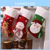 Cute Claus Santa Snowman Elk Socks Shaped Pendant For Christmas Decoration