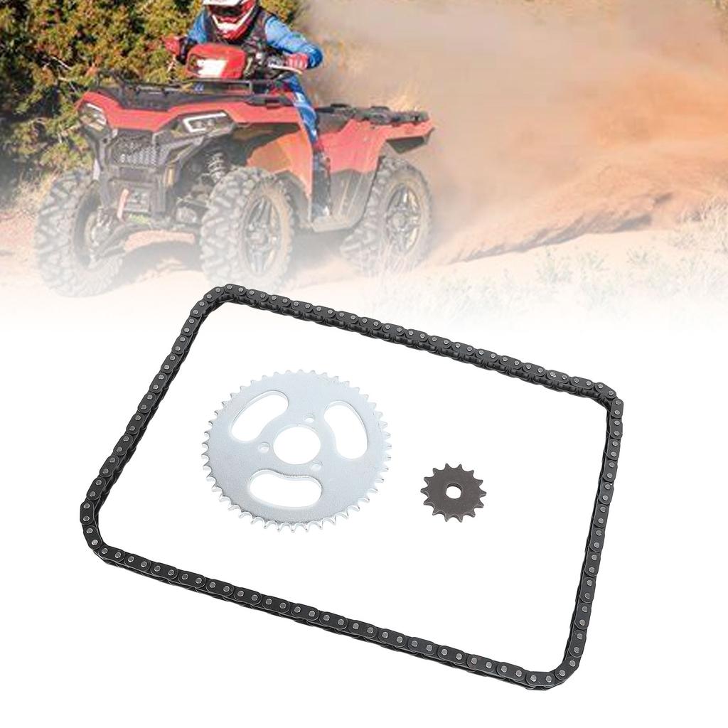 Комплект цепных звездочек T8F, стальная передняя звездочка 14T, комплект задних звездочек 44T с 3 отверстиями и цепью из 120 звеньев