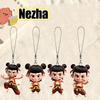 Мультяшные Аниме Периферийные Устройства Милый Забавный Нэчжа 2 Брелок Подвеска Студенческий Рюкзак Подвесное Украшение Украшение для Автомобиля Подарок Друзьям Детям