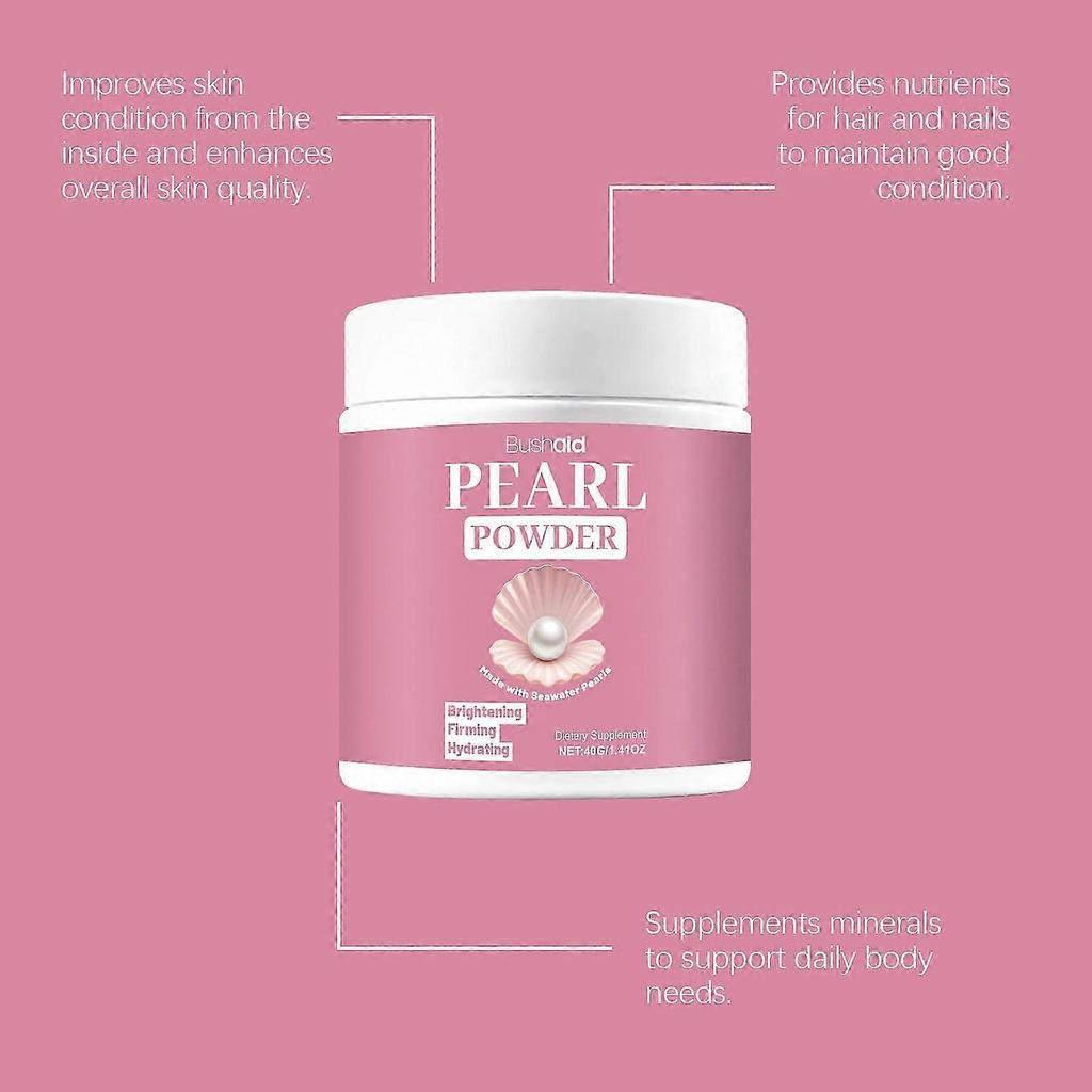 1-5x Pearl Powder Blends Into Drinks Skincare Brightens Evens Skin Tones Naturally