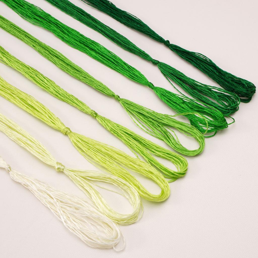 8шт x 20м шелковая нить с низкой круткой для изготовления украшений из бархатных цветов своими руками