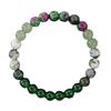 8mm Natural Ruby & Emerald Stone Bracelet - Yoga & Sports Jewelry