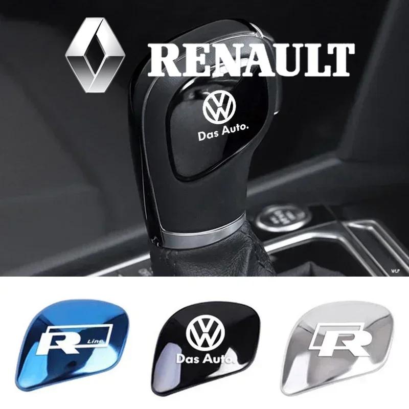 Volkswagen Shift Lever Emblem Car Gear Stick Stickers For VW Golf Polo GTI Scirocco ID.3 Passat Tiguan CC Jetta Touareg Touran B333