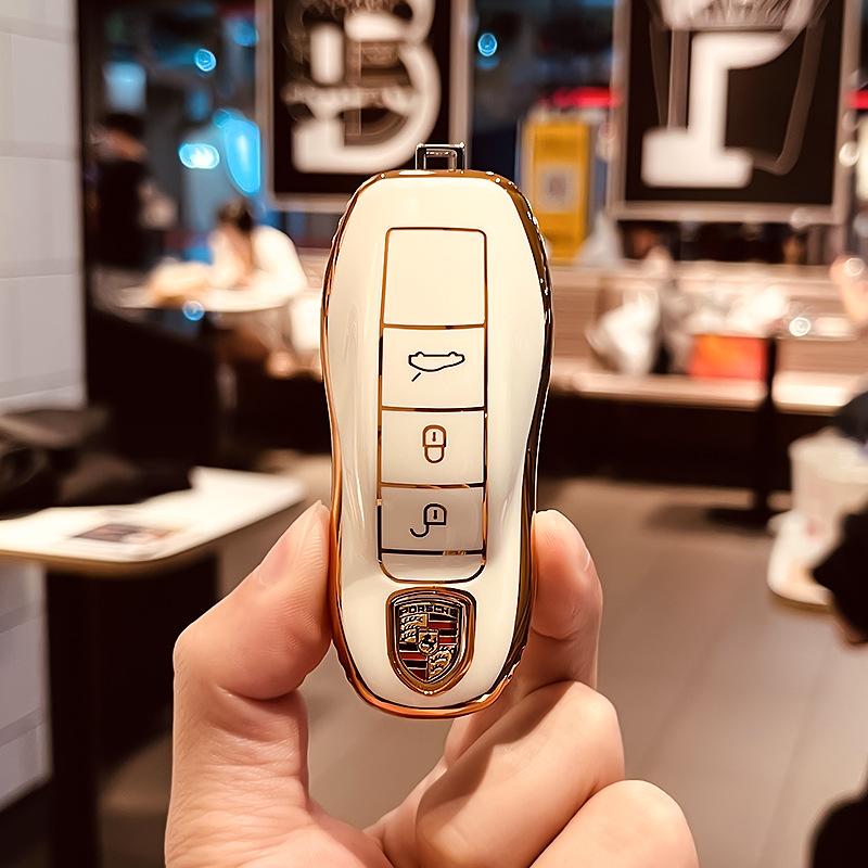 Suitable for Porsche Key Shell CayennemacanPanamera Key Cover