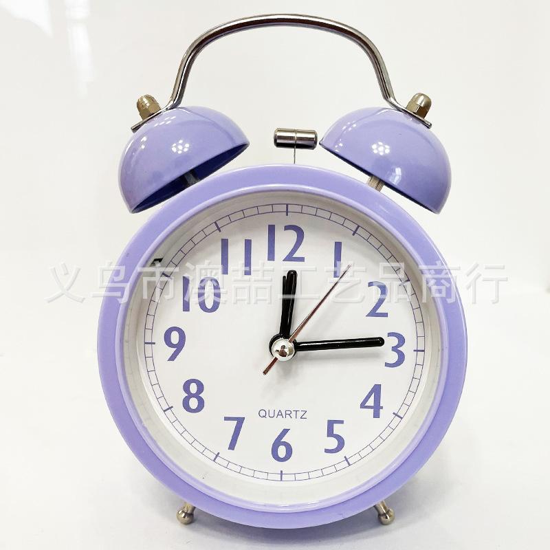 Alarm clock for students and children, get-up artifact, silent bedside, alarm for boys and girls with lights, new cartoon hour clock