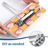 2Pcs Stainless Steel Ice Cube Trays with Lever 18/8 Metal Freezer Mold 18 Slots Reusable Bar  Kitchen Cocktail Ice Maker with Clips