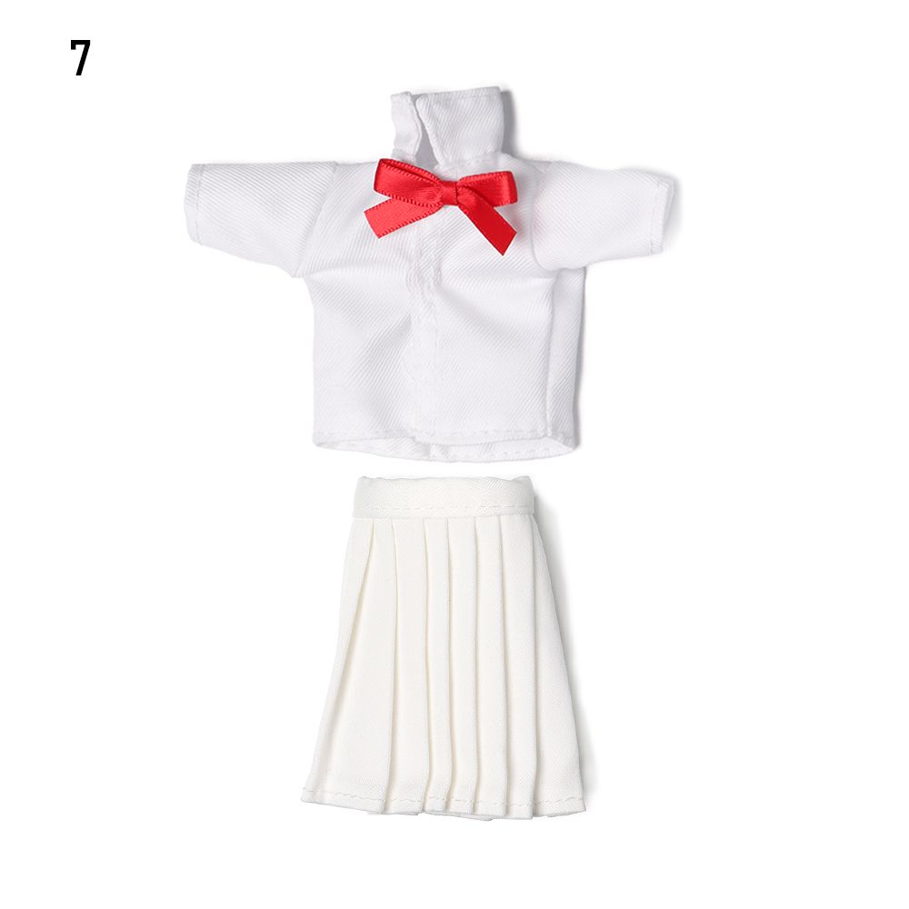 Toys Handmade Doll Accessories Tops Casual Skirts Navy Style Clothes Mini T-shirt Dressing Clothes