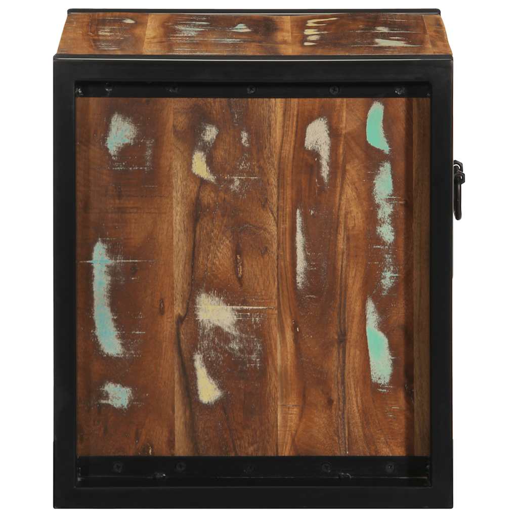 Nightstand Multicolored 40 x 35 x 40 cm Solid Reclaimed Wood