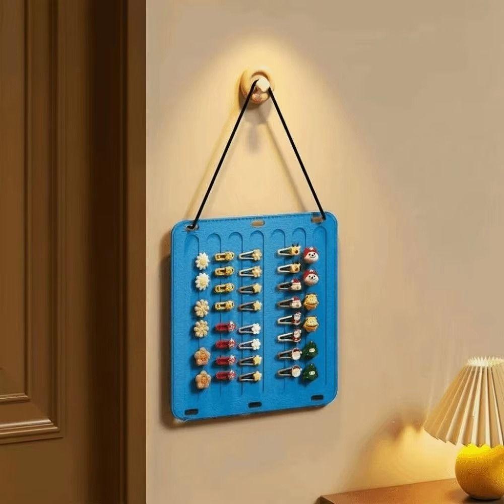 Wall Mounted Hair Accessories Organizer Space-Saving Hairpins Display Case Room Decor