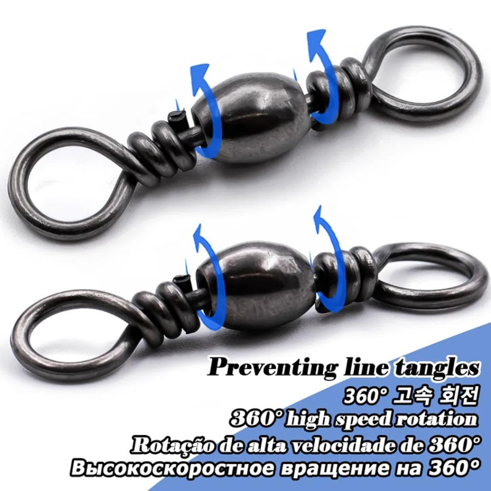 50 шт. Коннектор вертлюжки быстрые вертлюжки рыболовная леска соединитель бочкообразные вертлюги морская рыбалка