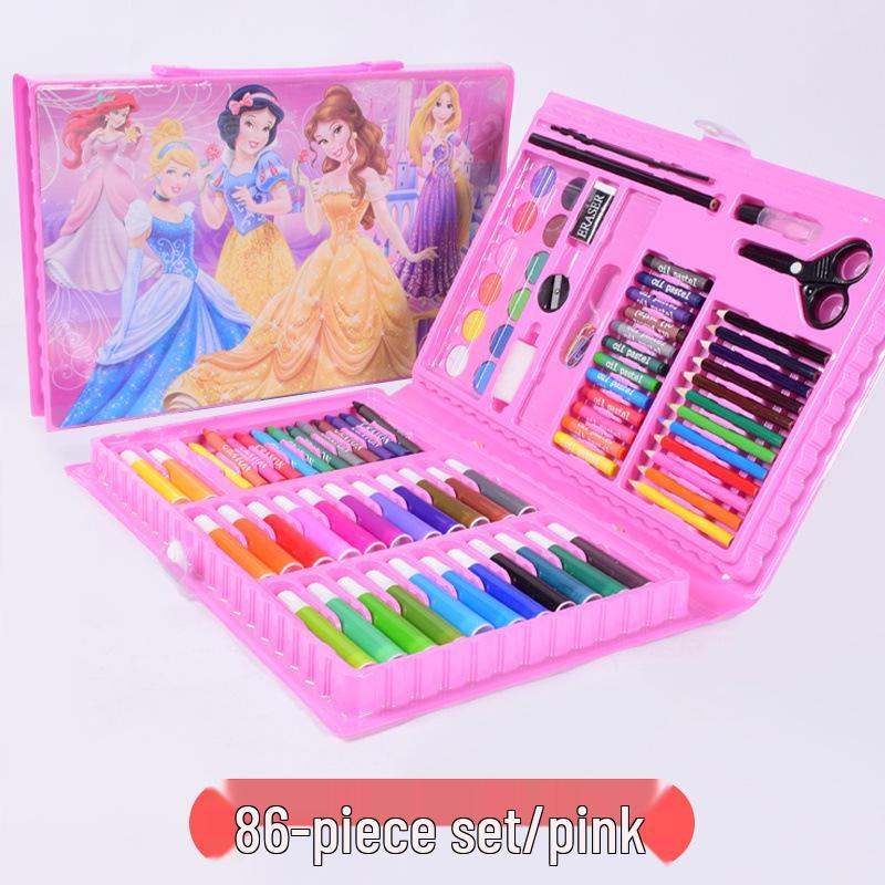 Детский набор для творчества: Акварельные ручки, масляная пастель, восковые мелки, кисти для детского сада и начальной школы