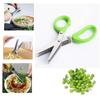 Muti-Layers Kitchen Scissors Stainless Steel Vegetable Cutter Scallion Herb Laver Spices Cooking Tool Cut Kitchen Accessories KTY