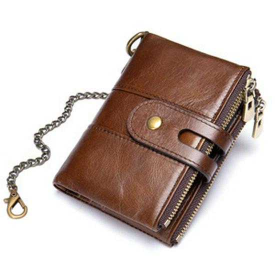 Marlonte Women's High-End Retro Leather Wallet & Clutch - Anti-Magnetic, Multifunctional Long Design In Top Layer Cowhide