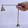 Bell Candle Extinguisher with Telescopic Handle Rotating Metal Tealight Candle Wick
