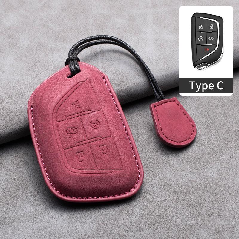 Новый чехол-накладка из овчины для автомобильного ключа-пульта для Cadillac ATS-L XTS XT5 CTS CT6 ATS 28T SRX Escalade 2015 Аксессуары для стайлинга