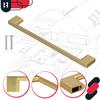 KOTARBAU® Kitchen Furniture Handle Classic Modern Oblong Long Matte Gold 221 MM Spacing 192 MM Set of 10