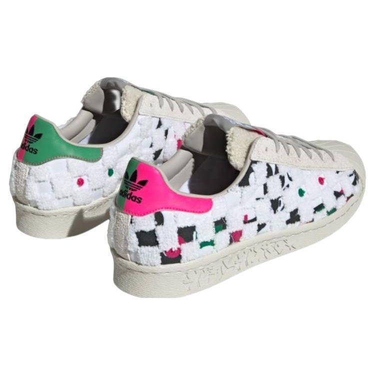 Adidas Han Meilin X  Originals Superstar 80S Wei Yang Sneakers Unisex Sneakers White Black Green ID4384
