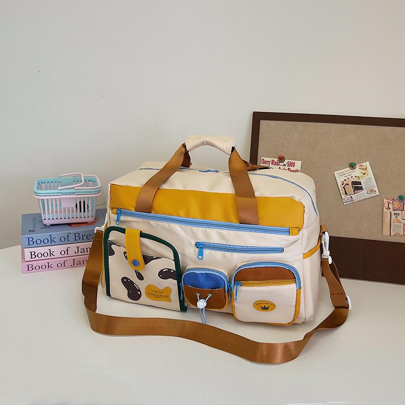 Travel Bag Large Capacity Female Travel Cute Handheld Travel Luggage Bag Dry Wet Separation Sports Gym Bag