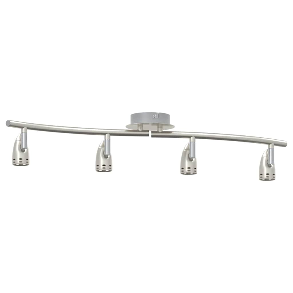 Ceiling Spotlight with Spotlights Nickel 61 x 10 x 12.5 cm Metal