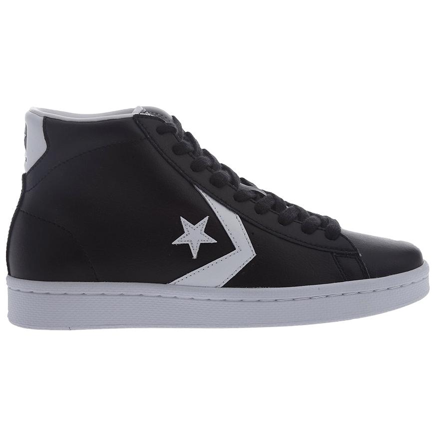 Converse Pro Leather 76 Mid Black Unisex Sneakers White 157717C