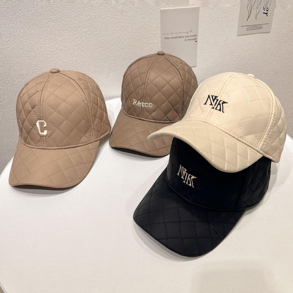 Новая стильная кепка в клетку для женщин, осенне-зимняя кепка в клетку с вышитыми буквами, бейсболка