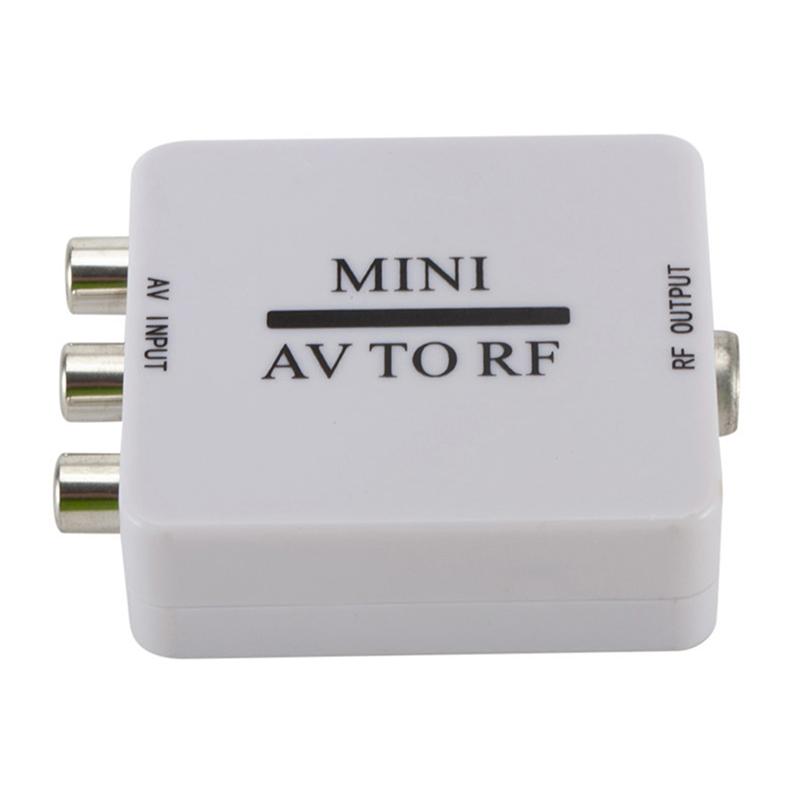 Rca/композитный преобразователь A/V в Rf/коаксиальный/коаксиальный радиочастотный модулятор Av 2 коаксиальный адаптер
