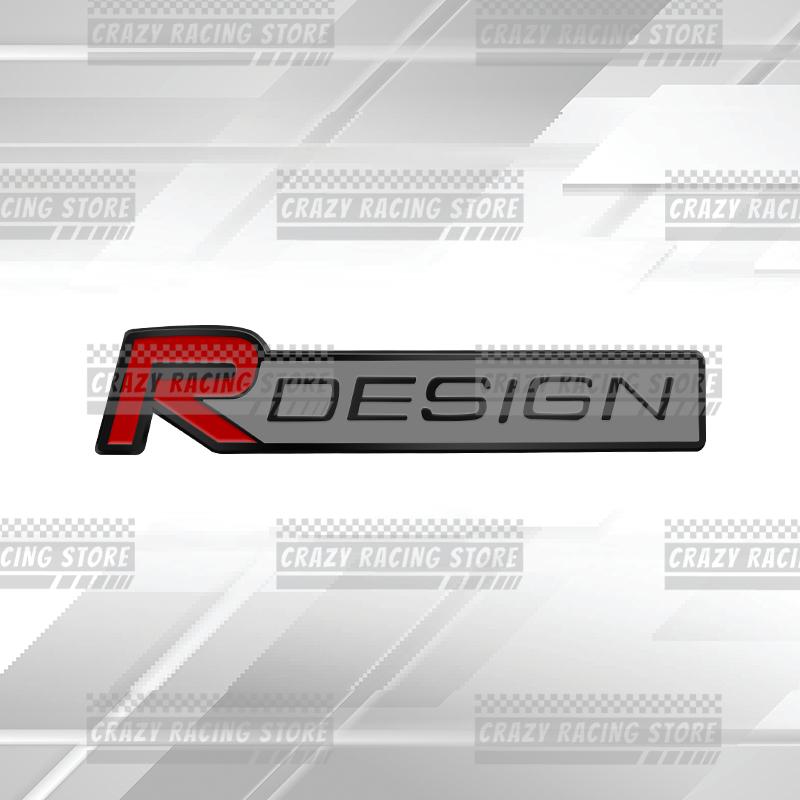 Car Badges R Design Trunk Emblem Metal Stickers Body Decals Letter Grille Decor For Volvo V40 V50 XC40 XC60 XC90 V60 S40 S60 V70