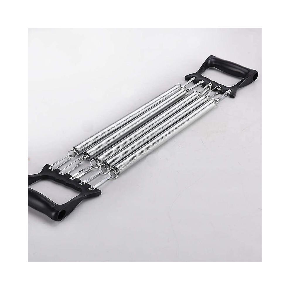 Professional Expander Black, Chest Expander with Removable Steel Springs, Chest Arm Expander 5-way Adjustable-hy