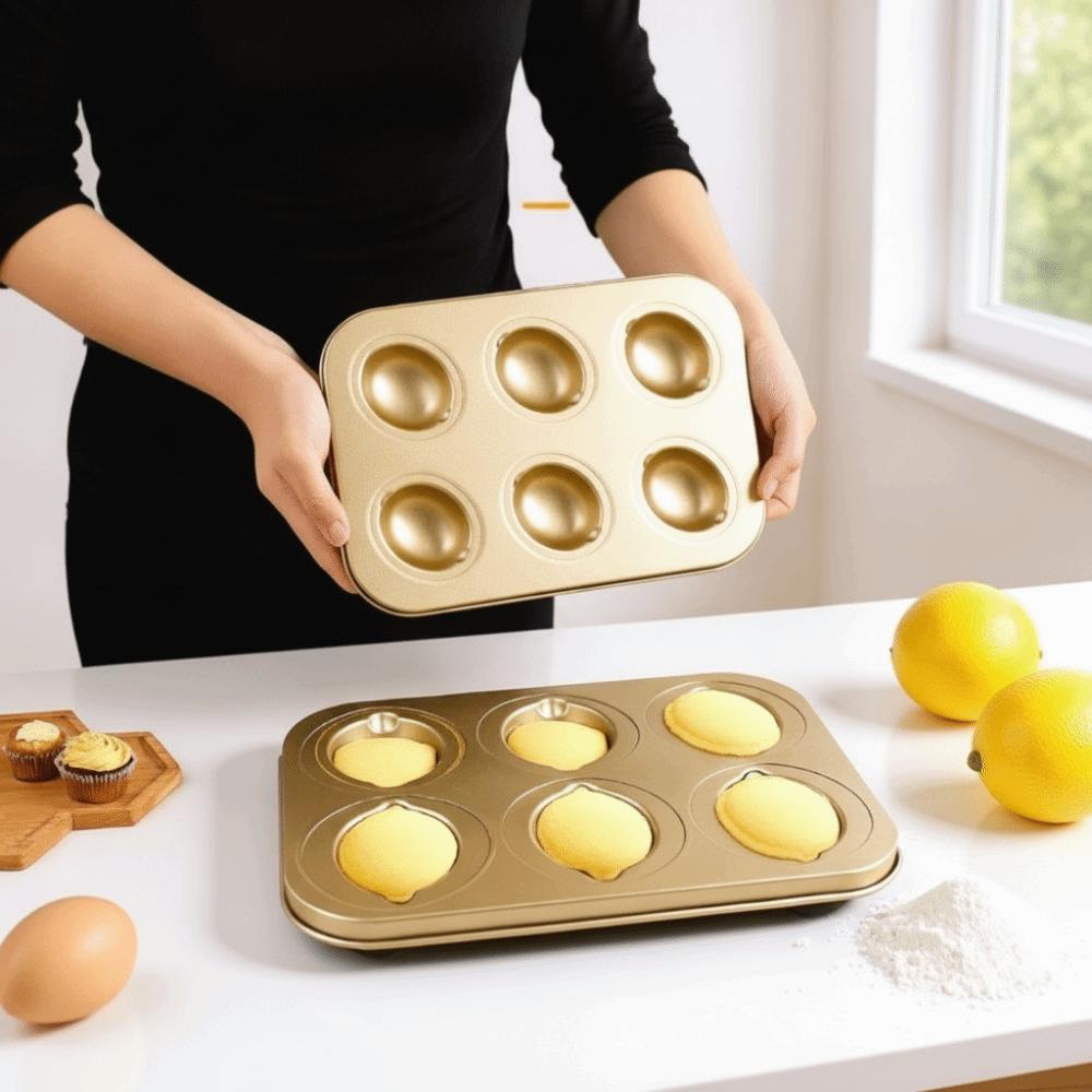 Food-Grade Madeleine Cake Pan Carbon Steel Muffin Pan Sturdy Pastry Tray Bread Making