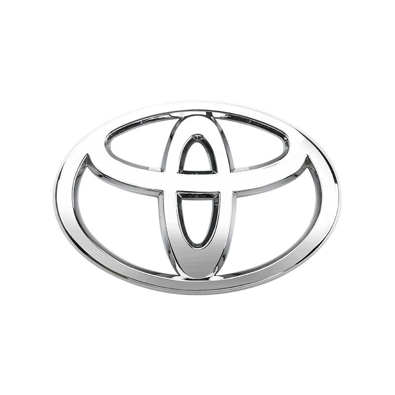 3D логотип автомобиля для серии автомобилей Toyota Corolla Camry RAV4 Передняя решетка радиатора Капот Значок на капот Задний бампер Багажник Значок