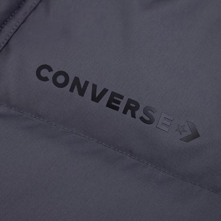 Converse Пуховик Унисекс Серый С Капюшоном Умеренно Стеганый Пуховик UCJ143-GDA
