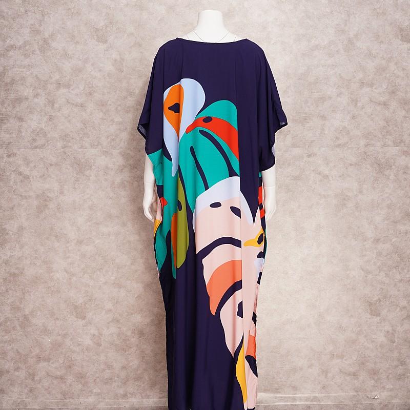 EDOLYNSA Long Beach Dress Cover-Ups for Women Pareo De Plage Swimsuit Cover Up Beach Sarongs Swimwear Kaftan Beachwear Q1476