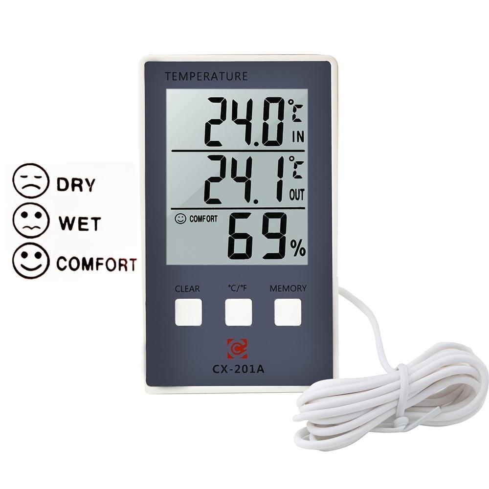 New LCD Digital Indoor Outdoor Thermometer Indoor Hygrometer Temperature Humidity Meter
