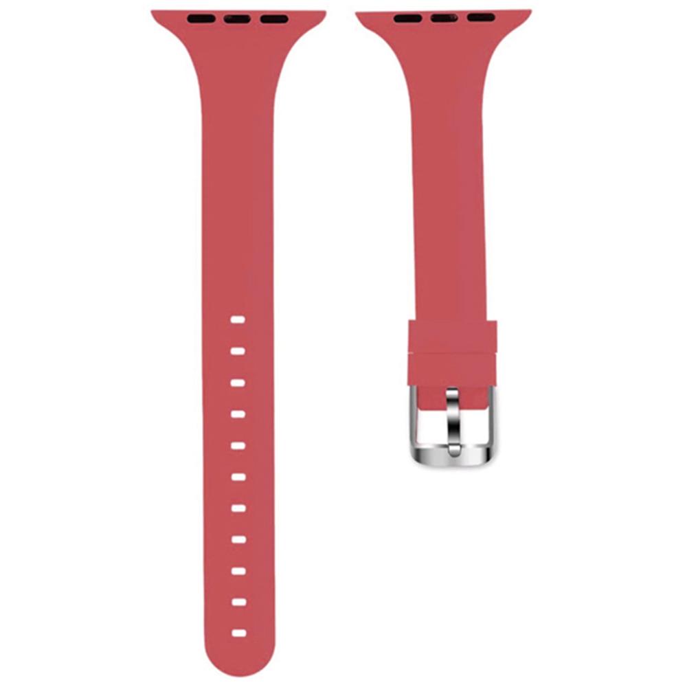 For Apple Watch Series 10 42mm/9 8 7 41mm/SE (2023) SE (2022) SE 6 5 4 40mm/3 2 1 38mm Band Soft Silicone Watch Strap