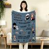 1PC Jujutsu Kaisen Patterned Flannel Blanket Suitable For All Seasons For Home Decor Warmth And Comfort Gifts Holiday Present