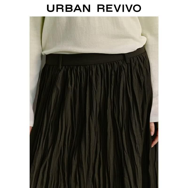UR Юбка-миди плиссированная с текстурой из серии Urban