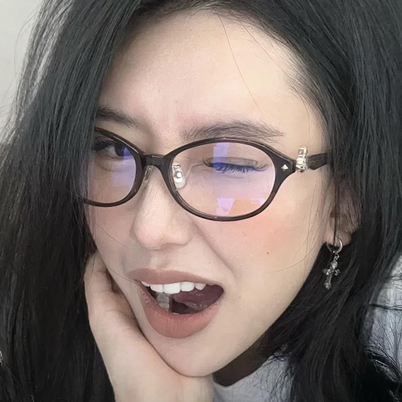 Ретро Женские Солнцезащитные Очки с Маленькой Рамкой и Высококлассным Деталем Короны, Блокировка Синего Света, Обычные Линзы