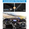 Cartist Dash Cover Compatible With Chrysler Pacifica Minivan 2017- 2024 2025 Dashboard Cover Mat Non-Slip Carpet Sunshield Glare UV Rays Protector