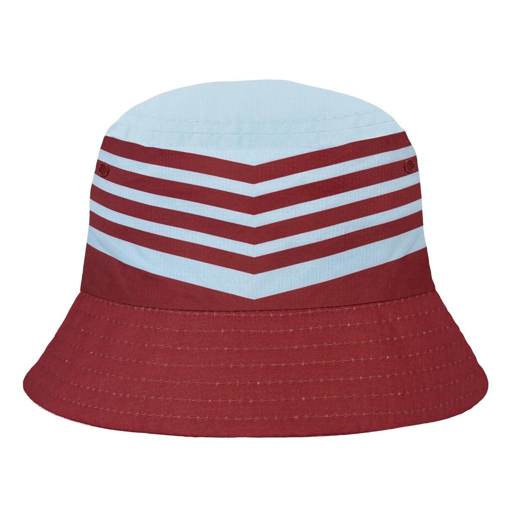 Fan Originals Contrast Striped Bucket Hat