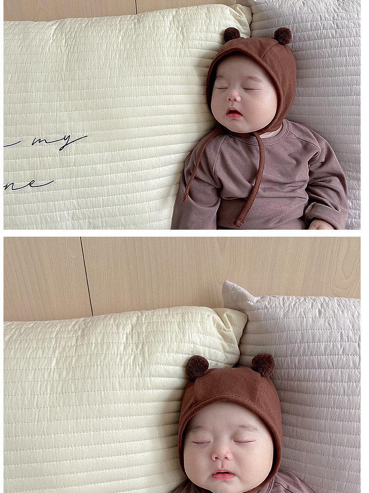 Шапка-ушанка с помпоном для младенцев и малышей - Тонкая, в корейском стиле, для мальчиков и девочек (Весна осень)