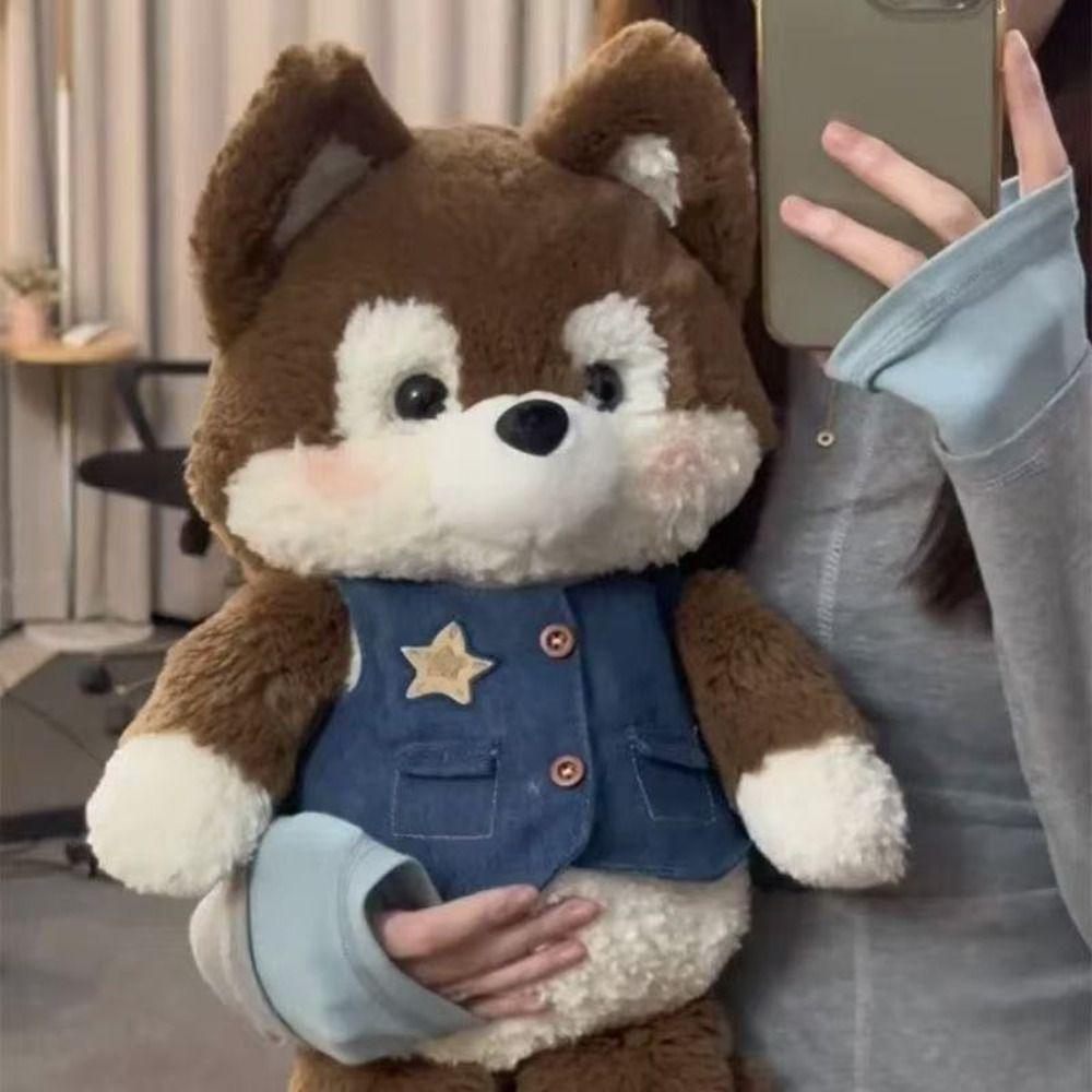 Волк Хаски Бегущий Мягкий Животный Костюм Платье Мягкая Кукла Кролик Медведь Мягкий Для Детей