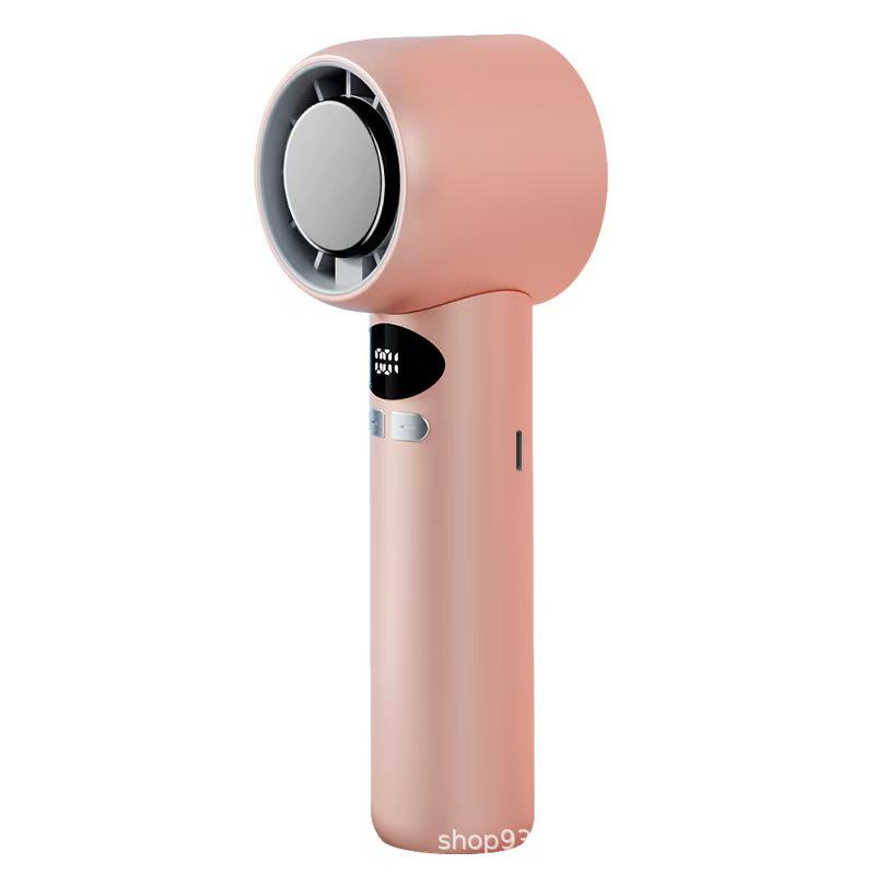 Portable Mini High-Speed Waist Fan with Digital Display for Outdoor Use